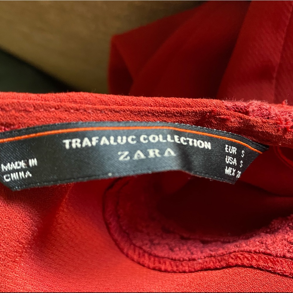 Zara Rust Orange/Red Skort Jumper - Picture 7 of 7